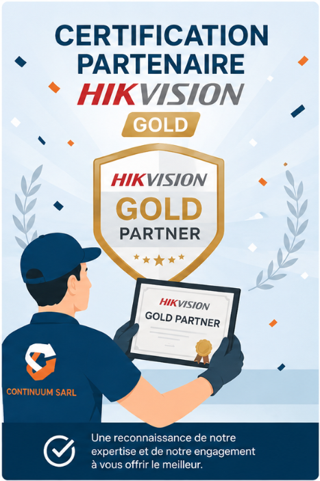 Certification partenaire Hikvision Gold